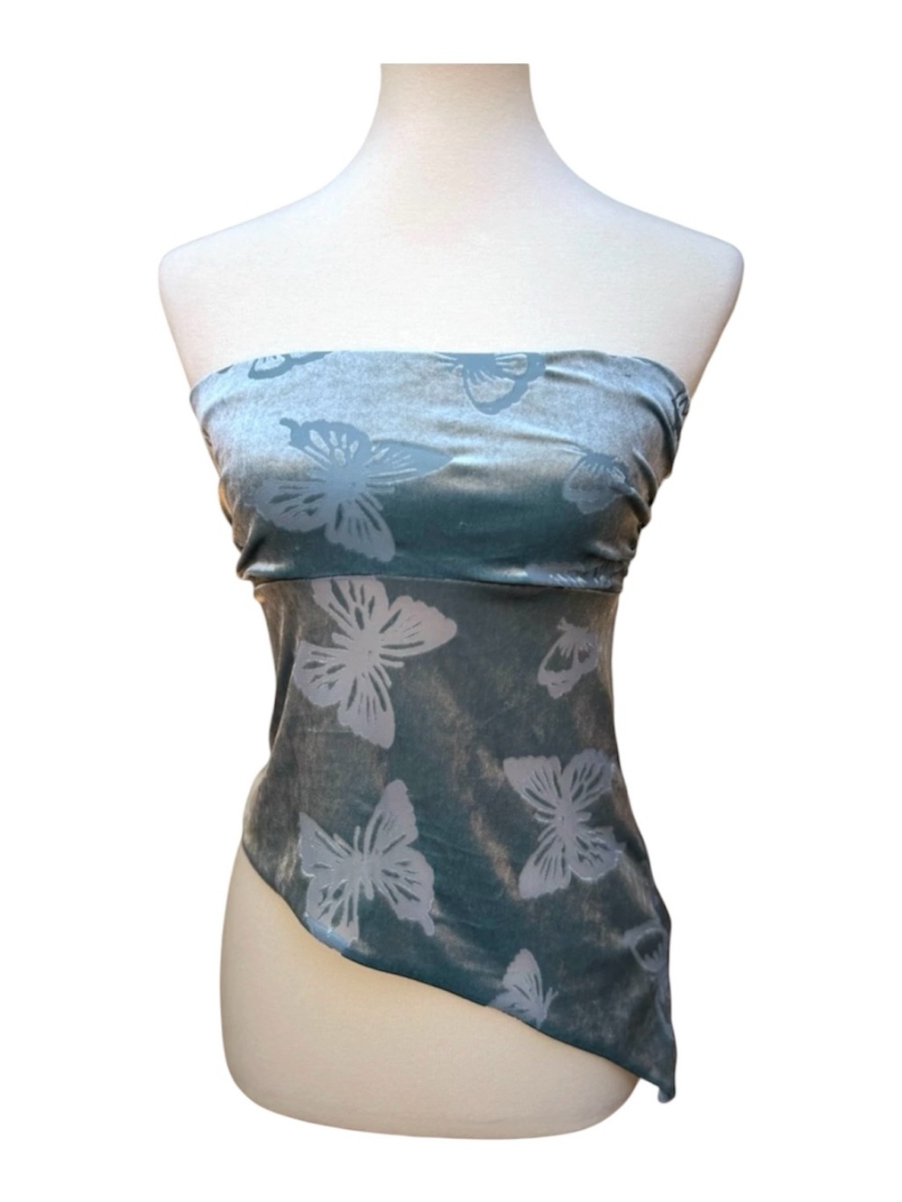 Urban Outfitters Butterfly Burnout Y2K
Asymmetrical Tube Top